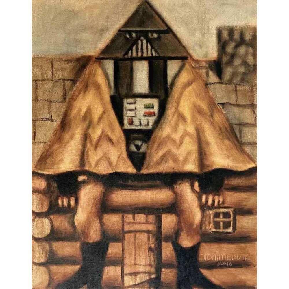 Darth Nature Painting | 11" x 14" Original Oil on Canvas